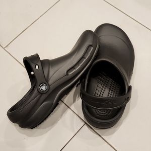 Slate Grey Bistro Crocs size M 6 W 8